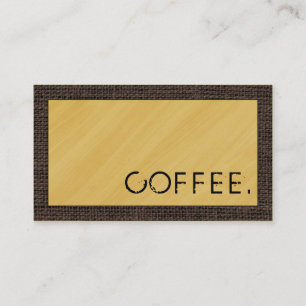 Loyalty Coffee Punch Holz Look Modern Burlap #6 Treuekarte
