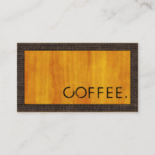 Loyalty Coffee Punch Holz Look Modern Burlap #8 Treuekarte