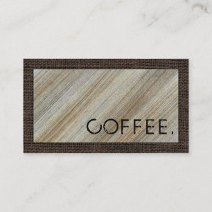 Loyalty Coffee Punch Holz Look Moderner Jute #3 Treuekarte