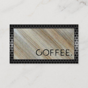 Loyalty Coffee Punch Holz Look Moderner Metal #11 Treuekarte