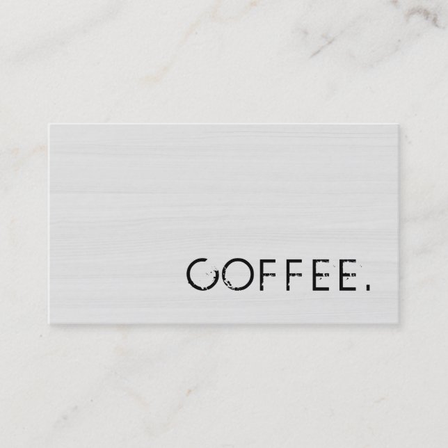 Loyalty Coffee Punch Holzschau #10 Treuekarte (Vorderseite)