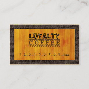Loyalty Coffee Punch Moderner Holzbau #3 Treuekarte