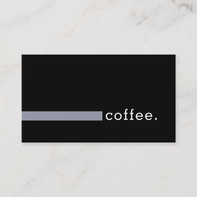 Loyalty Coffee Punch Modernes Herrenhaus Treuekarte (Vorderseite)