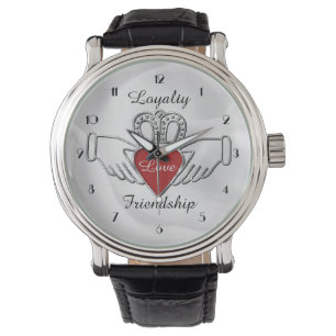 Loyalty Liebe Freundschaft Claddagh Wrist Watch Armbanduhr