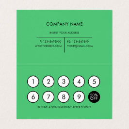 Loyalty Modern Minimalistisch Emerald Visitenkarten