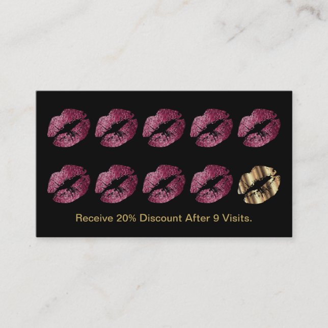 Loyalty Punch Card - Glitzer Livio Vacchini Gebäud Treuekarte (Vorderseite)