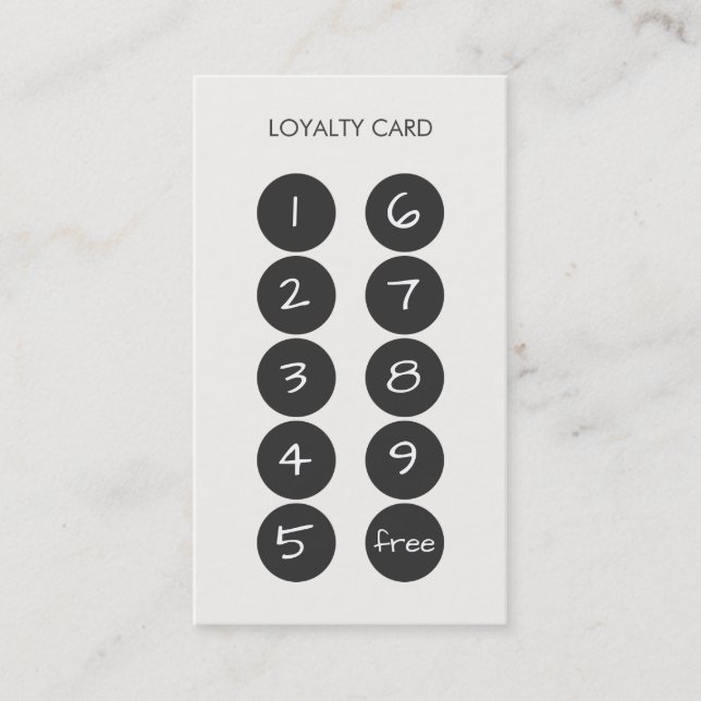 Loyalty Punch Carte de visite (Devant)