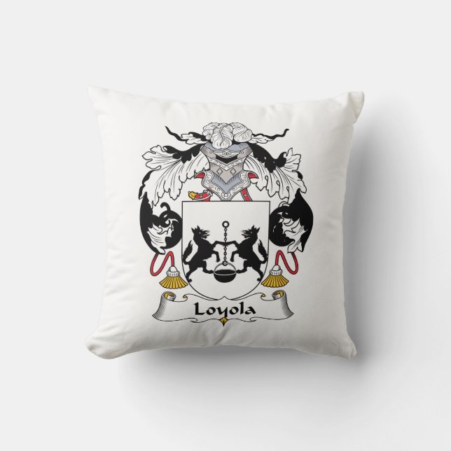 Loyola-Familienwappen Kissen (Vorderseite)
