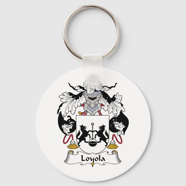 Loyola Familienwappen Schlüsselanhänger (Vorderseite)