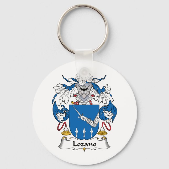 Lozano Familienwappen Schlüsselanhänger (Vorderseite)
