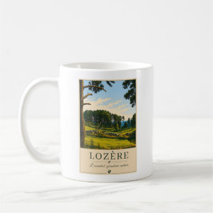 Lozère – Wälder – Vintage-Tasse Kaffeetasse