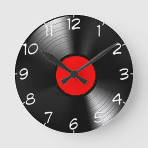 "LP-Aufzeichnungs" Entwurfs-Wanduhren Runde Wanduhr