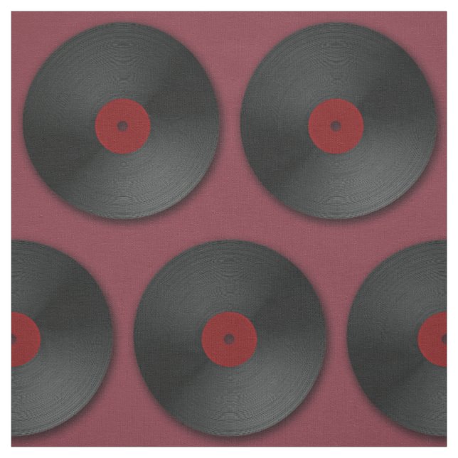 LP-Schallplatten-Muster Stoff (Muster)