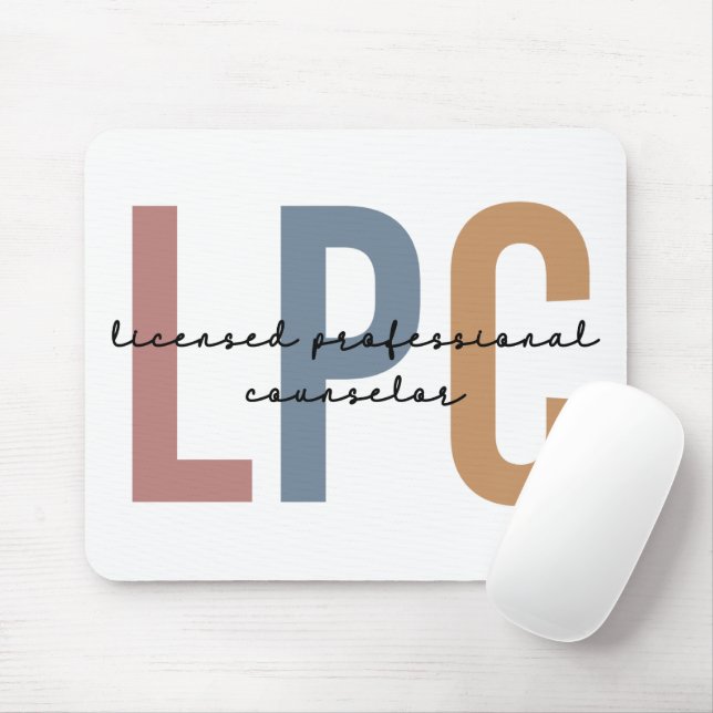 LPC lizenzierter Beruflicher Berater Mousepad (Mit Mouse)