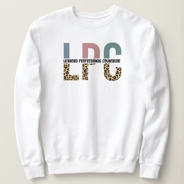 LPC lizenzierter Beruflicher Berater Sweatshirt (Design vorne)