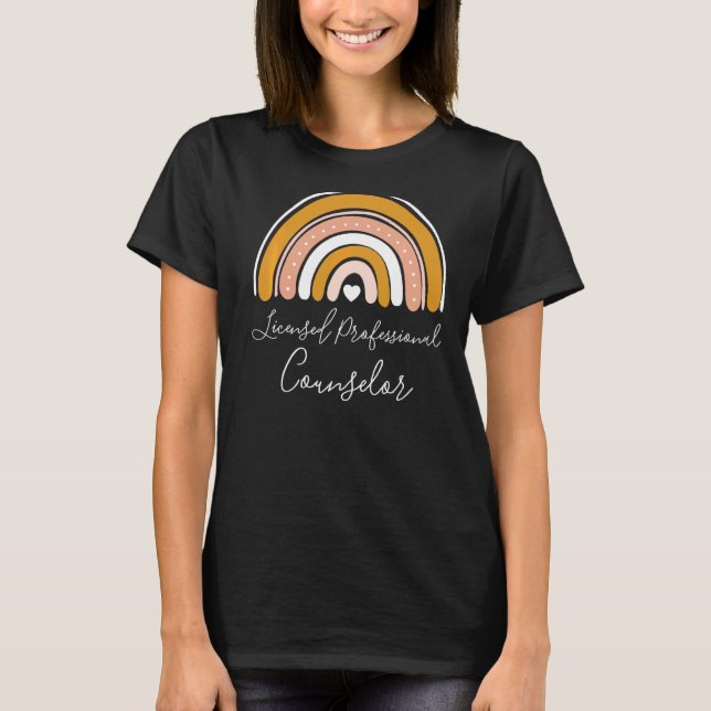 LPC lizenzierter Beruflicher Counselor School Coun T-Shirt (Vorderseite)