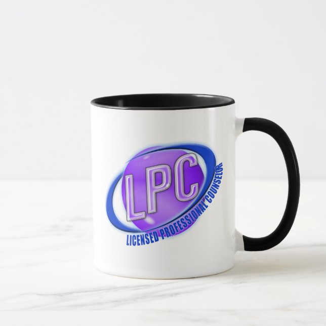 LPCswoosh-LOGO GENEHMIGTER BERUFLICHER RATGEBER Tasse (Rechts)