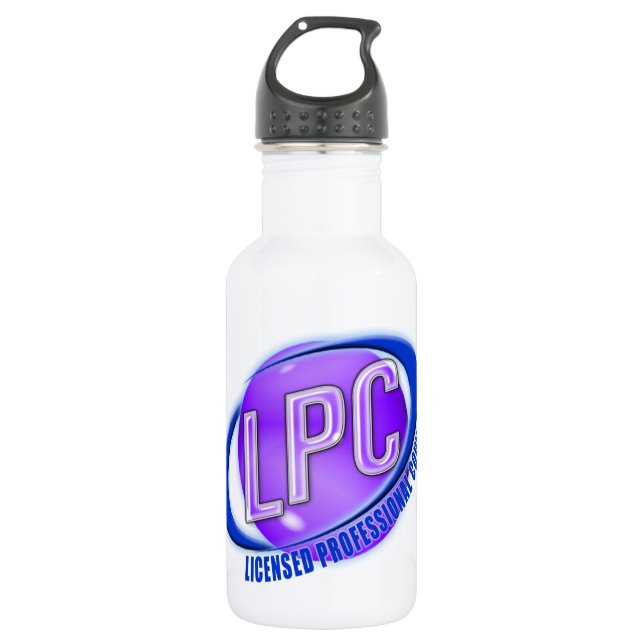 LPCswoosh-LOGO GENEHMIGTER BERUFLICHER RATGEBER Trinkflasche (Vorderseite)