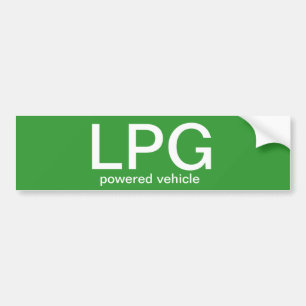 LPG angetriebenes Fahrzeug - Autoaufkleber