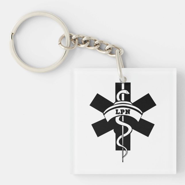LPN Krankenschwestern Schlüsselanhänger (Vorderseite)