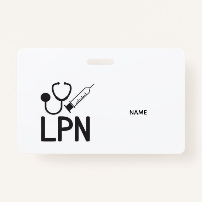 LPN Name Badge (Devant)