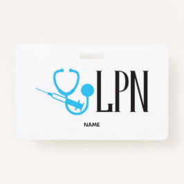 LPN Name Badge Ausweis