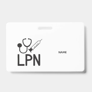 LPN-Namensschild Ausweis