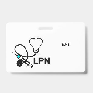 LPN-Namensschild Ausweis