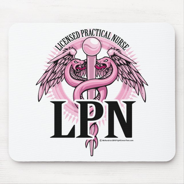 LPN ROSA Caduceus Mousepad (Vorne)