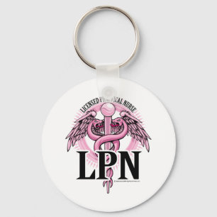 LPN ROSA Caduceus Schlüsselanhänger