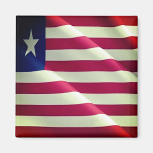 LR002 LIBERIA, WAVING FLAG, Afrika, Kühlschrank Magnet