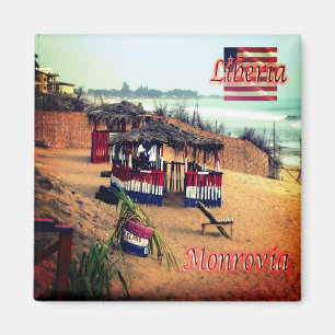 LR - Liberia - Monrovia - Beach Club Magnet