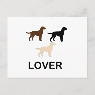 LR Liebhaber aller Silhouette Postkarte