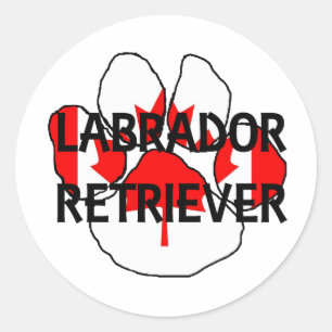 LR Name flatch paw Runder Aufkleber
