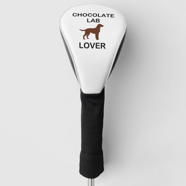 LR Schokolade Labrador Liebhaber Golf Headcover (Vorderseite)
