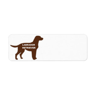 LR Schokolade Labrador Name Silhouette