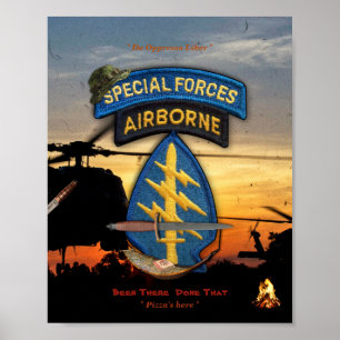 lrrps lrrp sf grüne Barette der besonderen Kräfte Poster