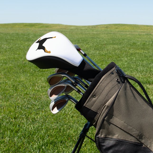 LS Doberman Pinscher Cololor silo Golf Headcover (In SItu)