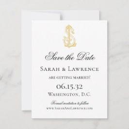LS Monogram oder SL Monogram Speichern Sie die Dat Save The Date