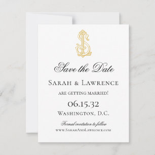 LS-Monogramm oder SL-Monogramm Save the Dates Date