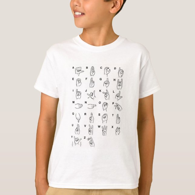 LSF-Alphabet T-Shirt (Vorderseite)