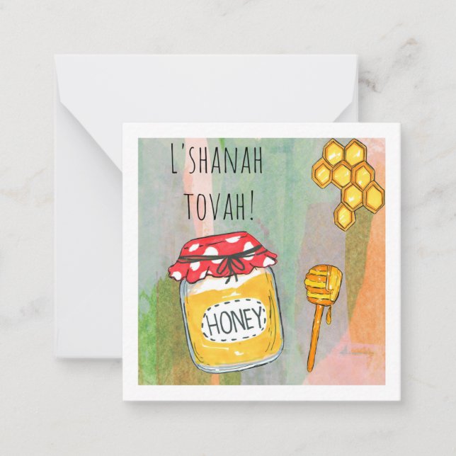 L'shanah tovah mitteilungskarte (Vorderseite)