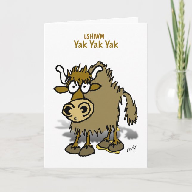 LSHIWM Yak Card Dankeskarte (Vorderseite)