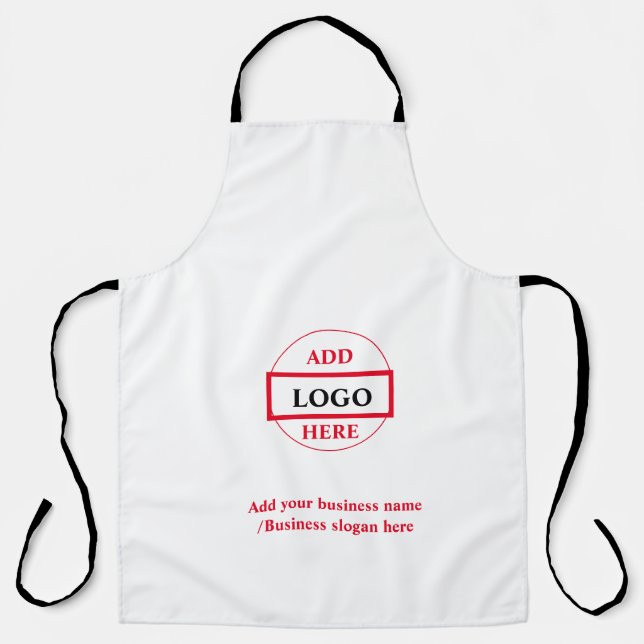 LSimple elegantes Logo hier Schürze (Vorderseite)
