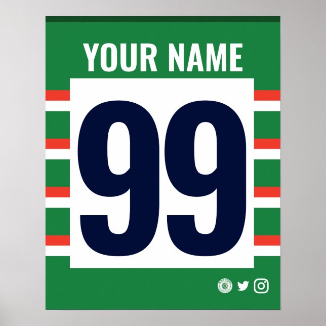 Lstr Tigers Personalisiert Rugby Shirt Poster (Vorne)