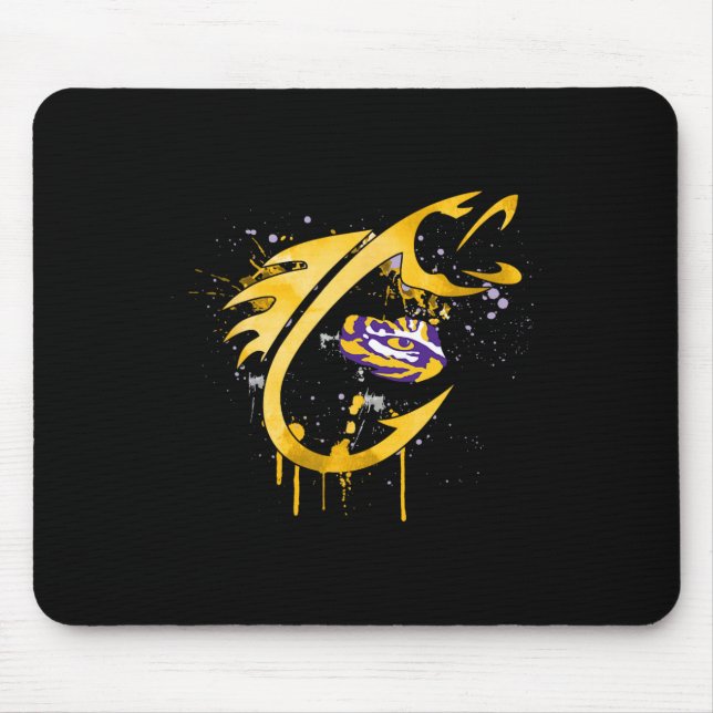 Lsu Tigers Angelhaken  Mousepad (Vorne)