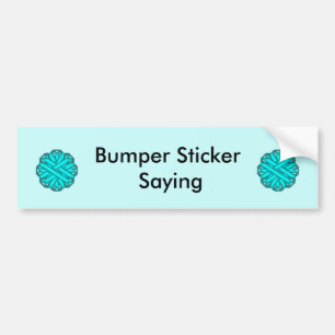 Lt Blue/Aquamarin Blume Ribbon von Kenneth Yoncich Autoaufkleber