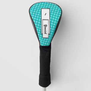 Lt Blue / Aquamarine Blume Ribbon von Kenneth Yonc Golf Headcover