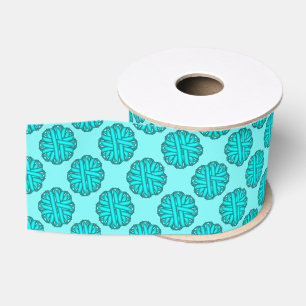 Lt Blue/Teal Flower Ribbon by Kenneth Yoncich Ripsband