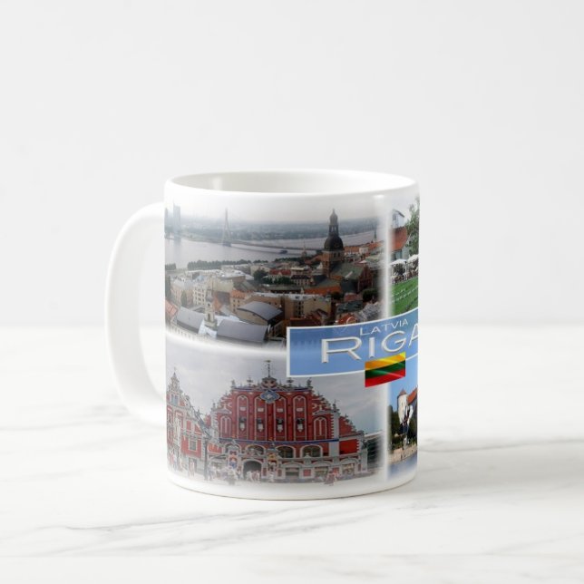 LT Lettland Lietuva - Riga Kaffeetasse (Vorderseite Links)